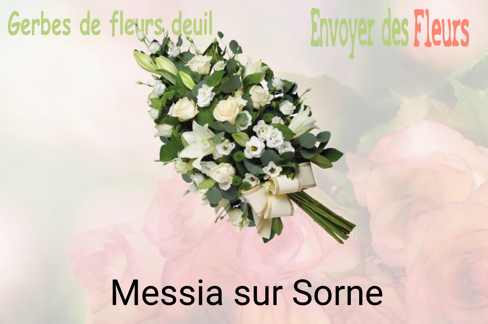 Gerbe de fleurs de deuil livrée à Messia-sur-Sorne